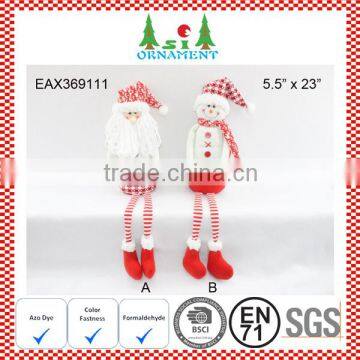 Red and white long legs ornament of christmas classic