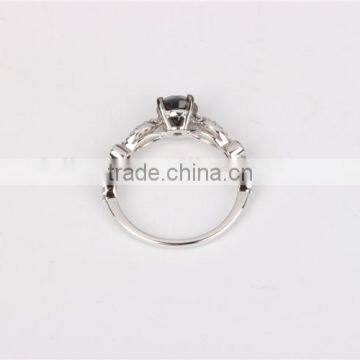 10k Gold Black Diamond Jewellery Luxury Engagement Ring Set for Lady photo-4