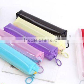 TPU eco-friendly small style pencil case lovely sweet color bag