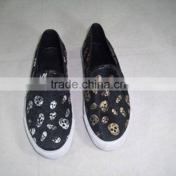 2015 Hotest Design Shoe Leopard Horse Hair Genuine Leather Casual Shoes