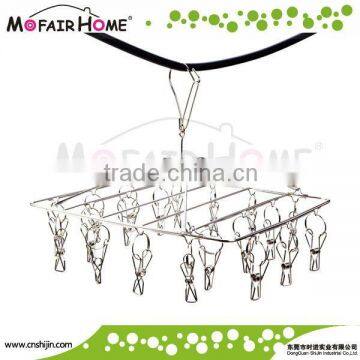 Square foldable stainless steel hanger -20s