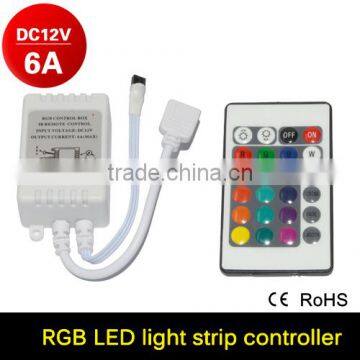 DC12V 24 Keys IR Remote Controller for SMD3528 SMD5050 RGB LED Strip LED Lights With RGB Control Bo Dimmer RGB Controller