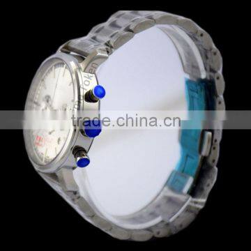 China Factory Oem Chronograph Watch Men in Wristwatches With Own Logo Stainless Steel Band photo-3