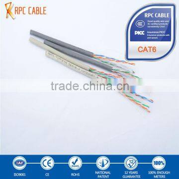 4 pair cm grade 23awg(0.57mm) certifier cat6