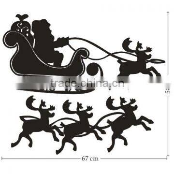 [Alforever]Santa Claus Rid Deer Bring Gift-Tribal Decal Vinyl Car Wall Laptop Sticker photo-4