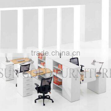 Fashionable 4 people Office Staff Computer Workstation(SZ-WSL313)