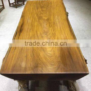 2016 Foshan Fatory Supply Pure Africa Natural Side Teakwood Table Top Home Set