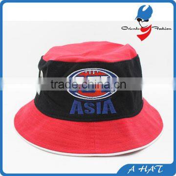 multi colors embroidery bucket hat