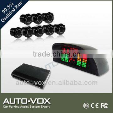 Car LED parking sensor system with 8 sensors