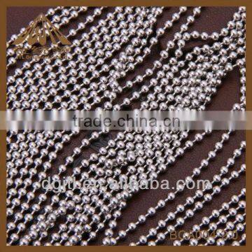 fashion 2.0mm stainless steel round ball chain