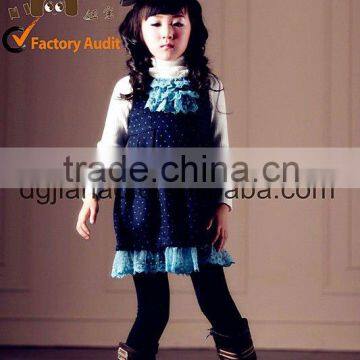 2012 fashion girl winter wear with Lotus leaf edge