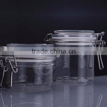 Square Round Design With Measuring Lid Glass Storage Jar photo-3