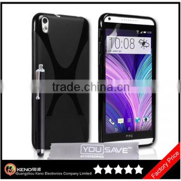 Accessories for HTC Desire 816 Case Black Silicone X-Line Cover