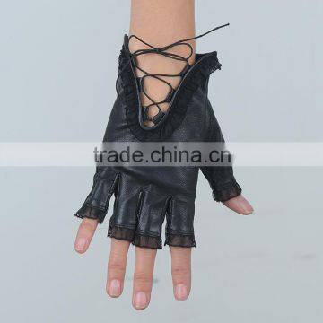 Semi Fingerless girls bicycle Gloves