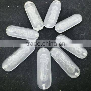 Wholesale Chakra Clear Glass Pendant With Guanyin Buddha Inside Excellent Gift photo-2