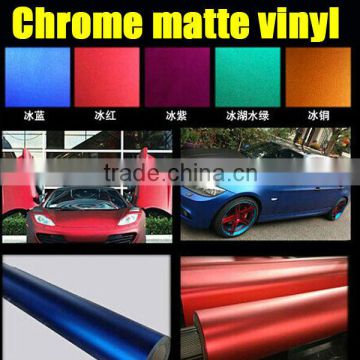 1.52*20m car body sticker chrome matte film