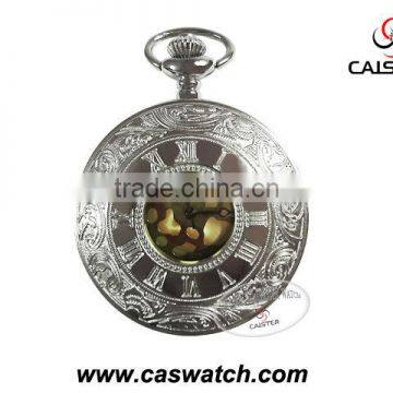 New Design Antique Style Pocket Watch in gold used for souvenir gifts