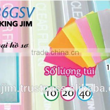 PP Clear File - 10/20/40 Pockets - Many Colors photo-2