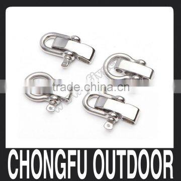 2015 colored High Quality Stainless Steel Anchor Shackles U shackle Bow shackles for paracord