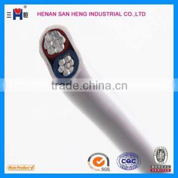 Al conductor flat wire BVVB/BLVVB electric wire and cable