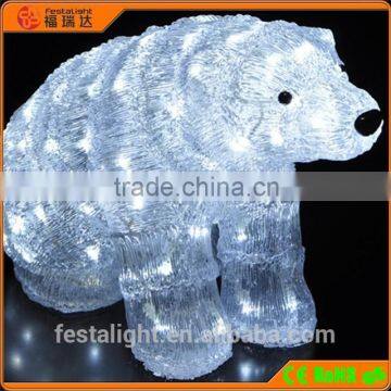 Acrylic led 3d motif animal/acrylic SEA POLAR BEAR lights, christmas light