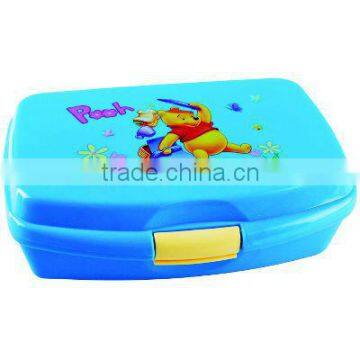 lovely colorful printing plastic lunch box with low price