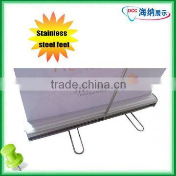 Premium Roll Up Stand, Stainless Steel Feet