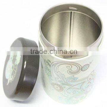 china manufature round shape tea tin box packaging