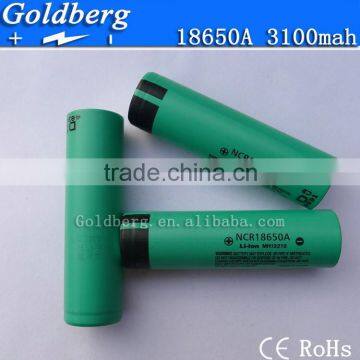 3100mah 3.7v lithium battery cell vs ncr18650a Li-ion rechargeable battery with cheap price