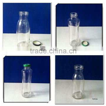 300ml glass juice bottles with tin lid