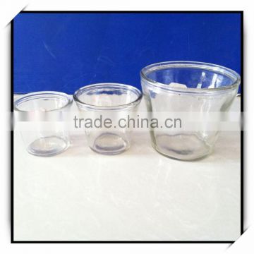 200ml 250ml 720ml cone shape glass candle jar wholesale