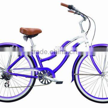 26" lady blue beach cruiser bicycle/bike SH-BB069