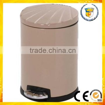 foot control garbage can round iron colorful kitchen room usage trash can