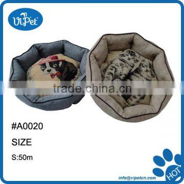 2015 new design plush animal shaped pet bed