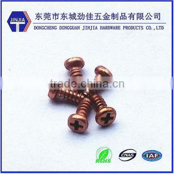 2013 new product brass screws copper screw with pan head