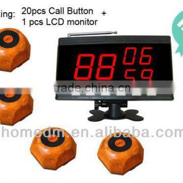 waterproof back with double-sided adhesive restaurant wireless calling system