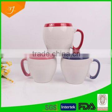 High Quality Glazed Ceramic Mug With Color Inner