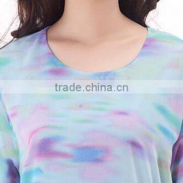 2015 Fahion Long Sleeve Chiffon Kaftan Abya Dresses photo-6