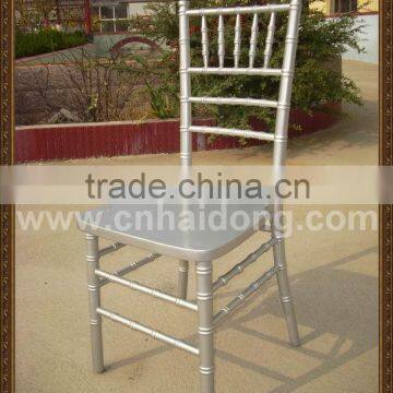 silver wooden chiavari chair