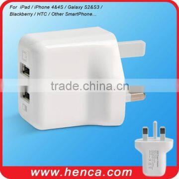 Dual USB Wall Charger Adapter for IPhone Smart Charging Station
