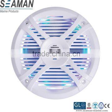 new design RGB led 6.5 inch component style 2-way stereo Waterproof Marine Speakers with remote controller for yacht,ATV,UTV