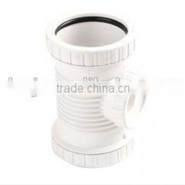 PVC Pipe Fittings PVC Spiral Downstream Port White Color