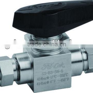 Trunnion Ball valve, swagelok interchangeable