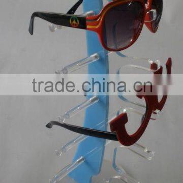 Transparent environmental acrylic glasses display stands