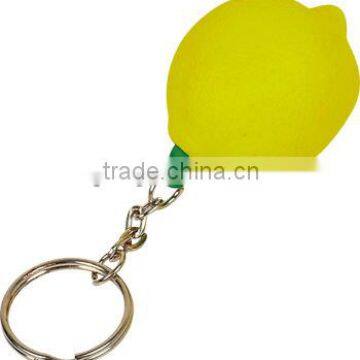 Wholesale customized pu keychain! Lemon shape keychain