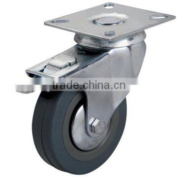 50mm gray rubber wheels for trolley