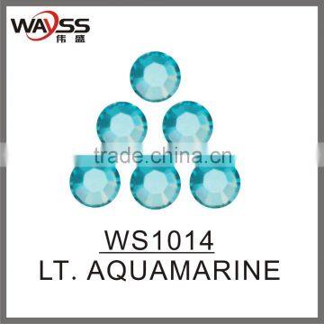 Lt . Aquamarine Flat Hotfix Rhinestones In Bulk