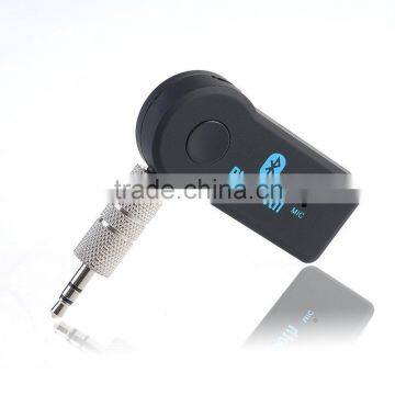 the factory price 3.5mm Streaming Car A2DP Wireless Bluetooth AUX Audio Music Receiver Adapter with Mic For smartphone