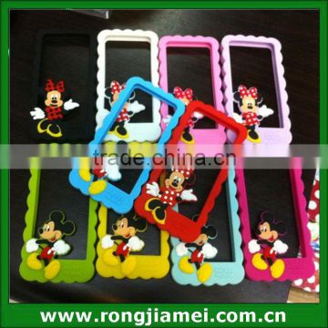 3D Cartoon Animal phone case silicone frame for Iphone and Samsung