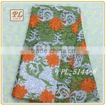 2015 latest embroidery water soluble lace fabric for fashion dress